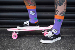 Sloth Sock Purple